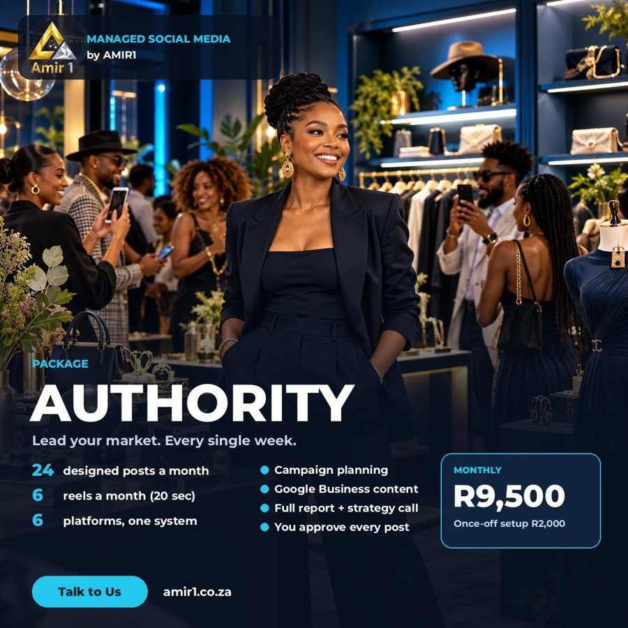 Authority package: R9,500 a month