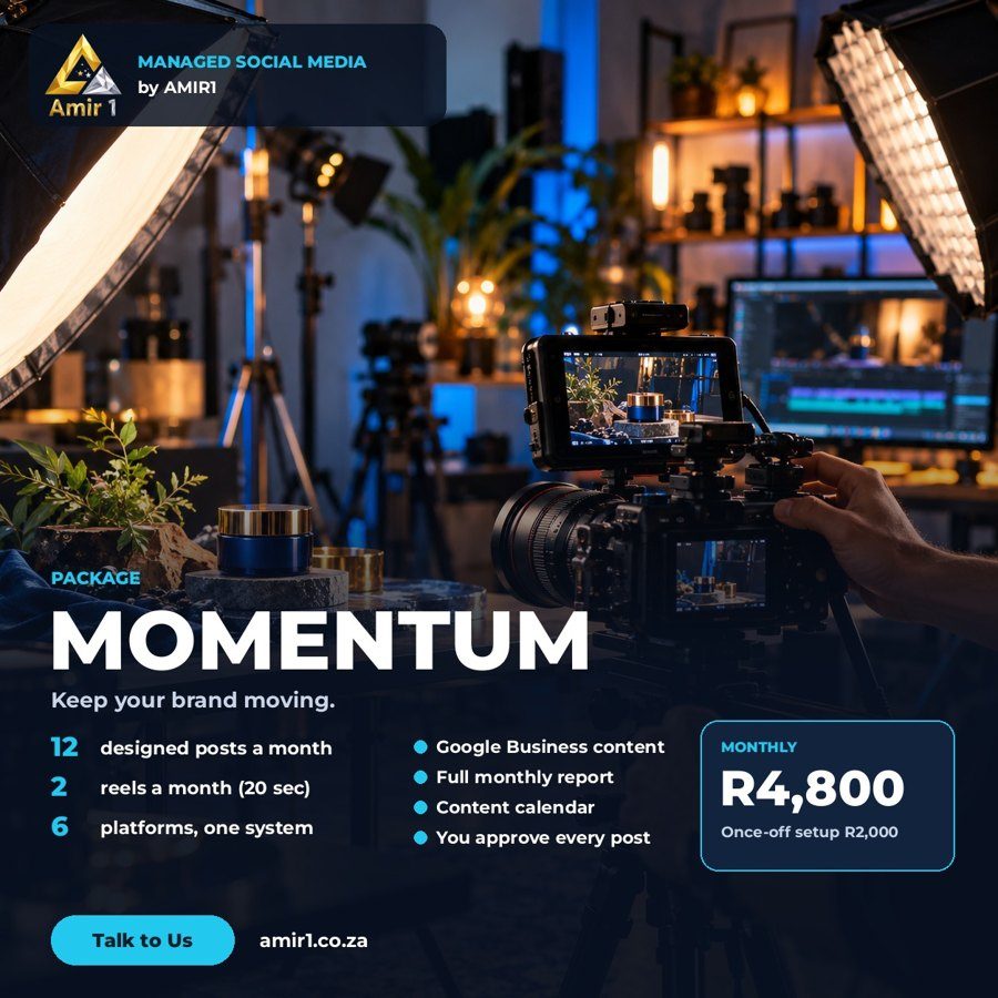 Momentum package: R4,800 a month