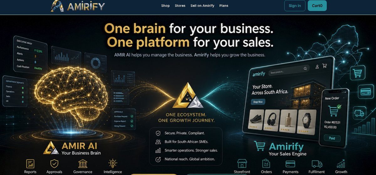AMIRIFY website by AMIR1