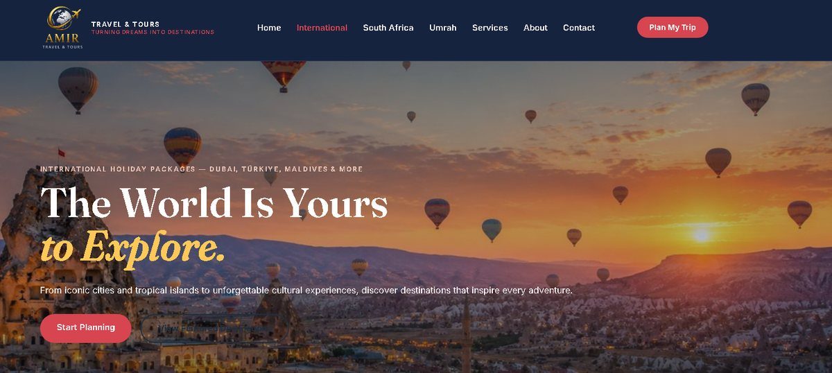 AMIR TRAVEL website by AMIR1